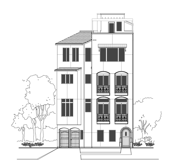 4 1/2 Story Townhome Plan E3120