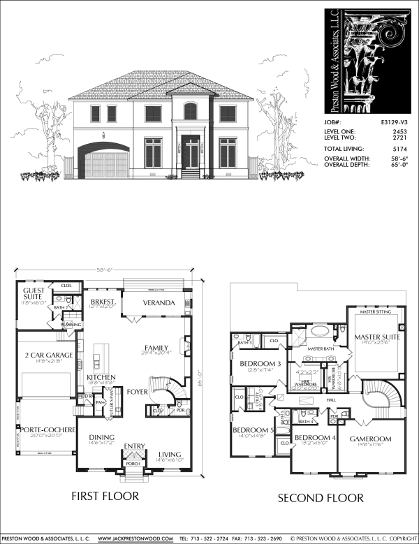 Two Story Urban Home Plan E3129