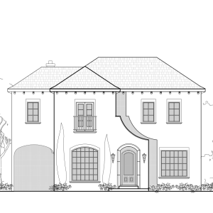 Two Story Urban Home Plan E3144