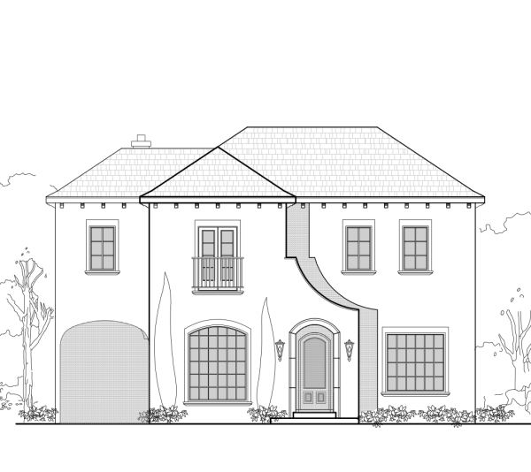 Two Story Urban Home Plan E3144
