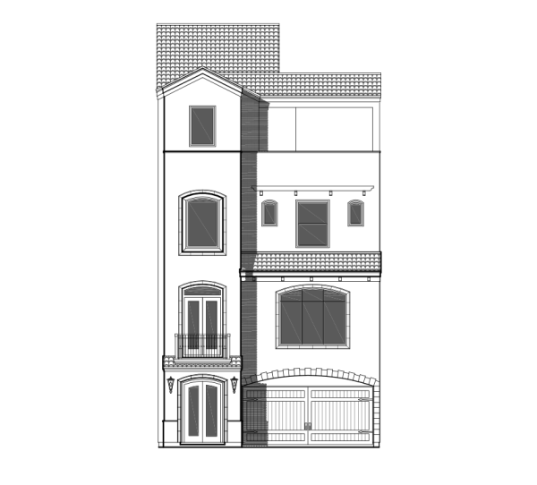 3 1/2 Story Townhome Plan E3148