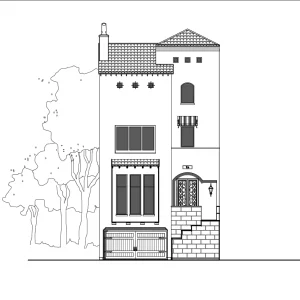 3 1/2 Story Townhome Plan E3171