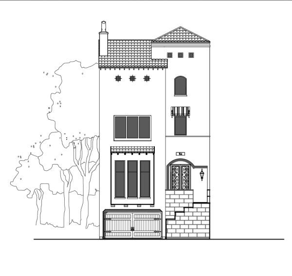 3 1/2 Story Townhome Plan E3171