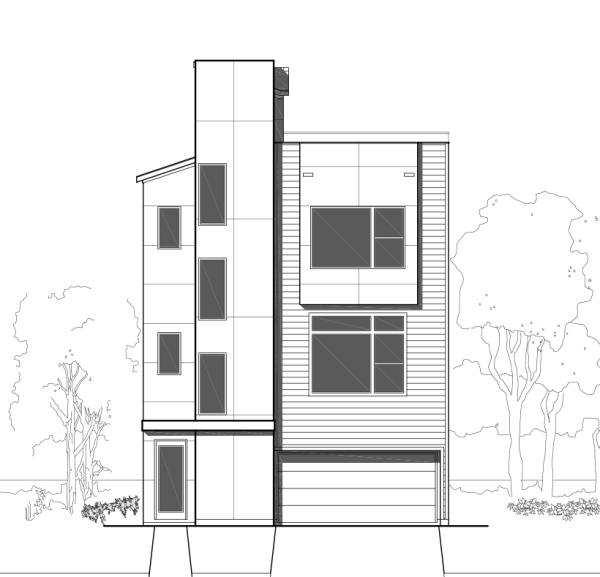 3 1/2 Story Townhome Plan E3193 B1.1