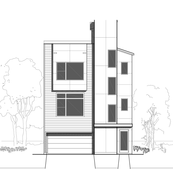 3 1/2 Story Townhome Plan E3193 B1.1
