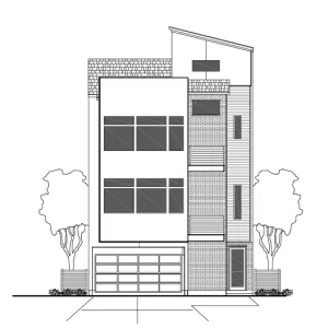 3 1/2 Story Townhome Plan E3210 B2.1