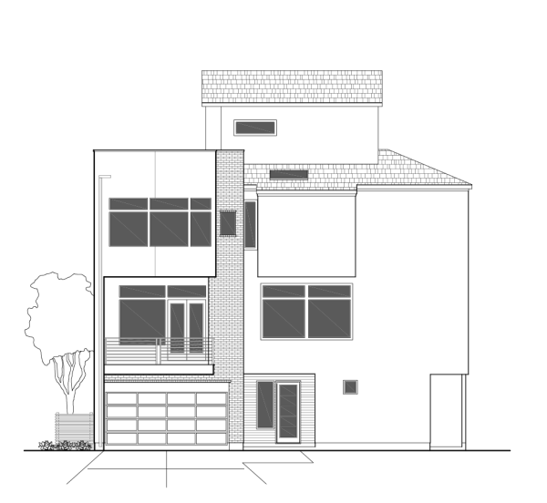 3 1/2 Story Townhome Plan E3210 C1.1