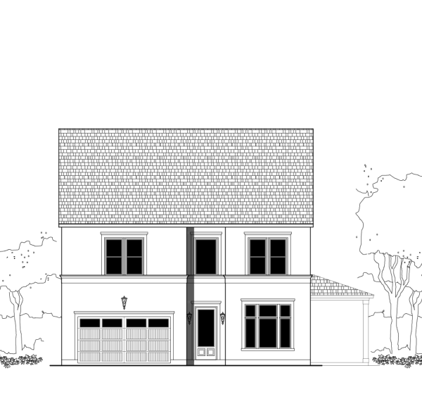 2 1/2 Story Urban Home Plan E3231