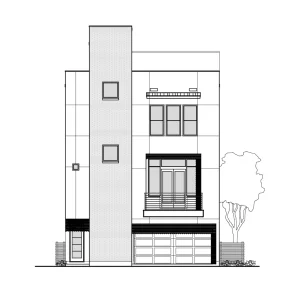 3 1/2 Story Townhome Plan E3279 A1.1