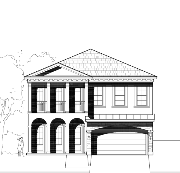 Two Story Urban Home Plan E3306