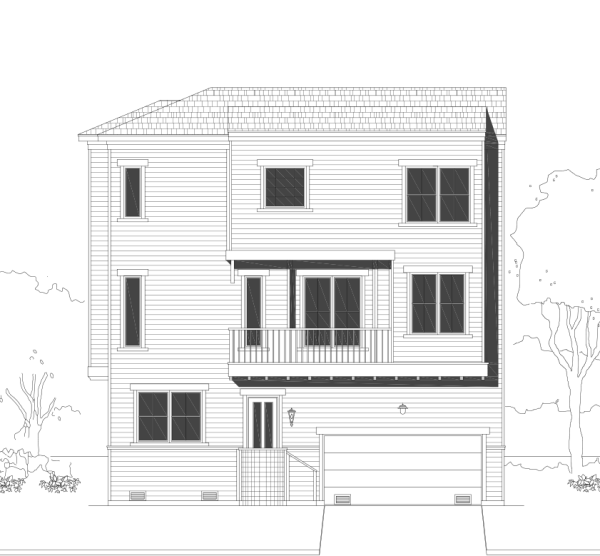 Three Story Townhome Plan E3355 A1