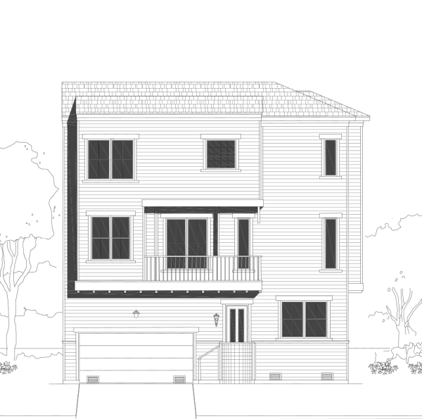 Three Story Townhome Plan E3355 A1