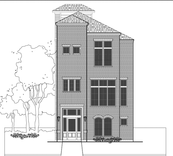 3 1/2 Story Townhome Plan E3361 A1.1