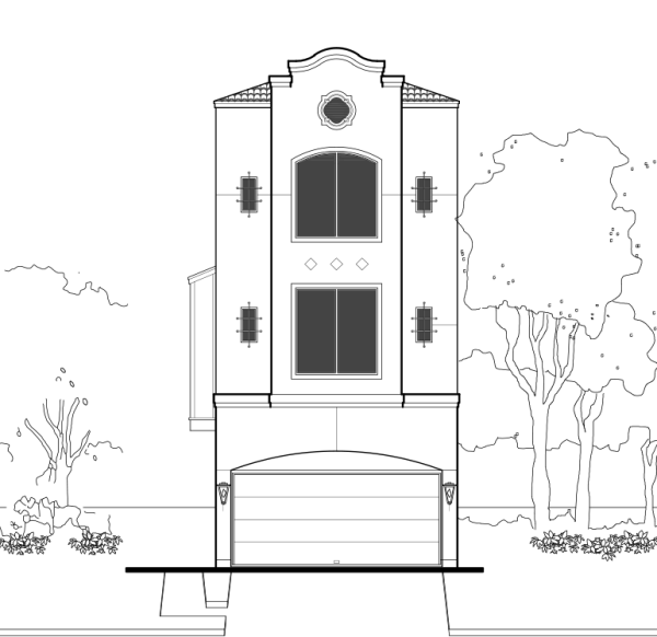Three Story Townhome Plan E4007