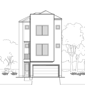 Three Story Townhome Plan E4071 A1.1