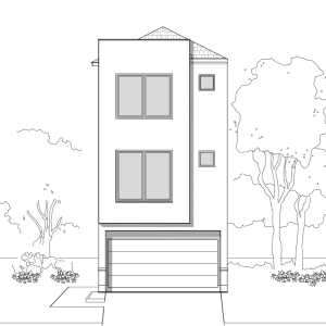Three Story Townhome Plan E4071 C1.1