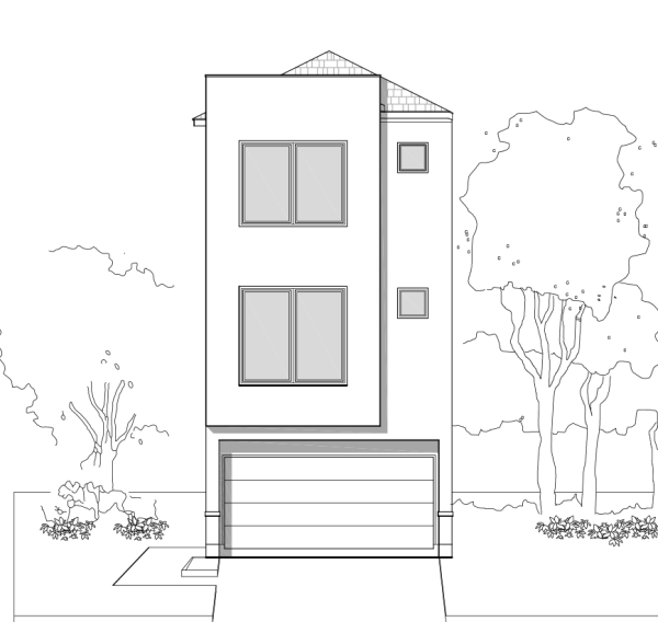 Three Story Townhome Plan E4071 C1.1