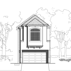 Two Story Townhome Plan E4074 A1.1