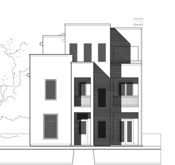 2 1/2 Story Urban Home Plan E4124