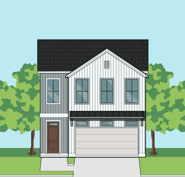 Two Story Townhome Plan E8072