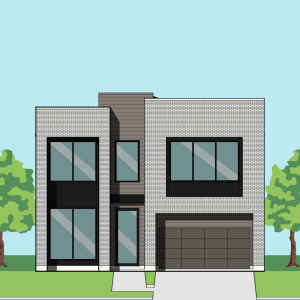 Two Story Urban Home Plan E9076