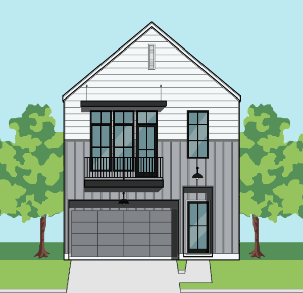 Two Story Townhome Plan E9156 C1.1
