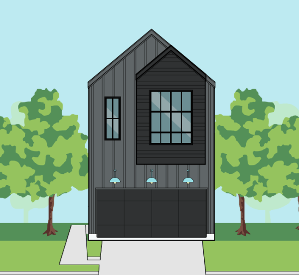 Two Story Townhome Plan E9174 A1.1