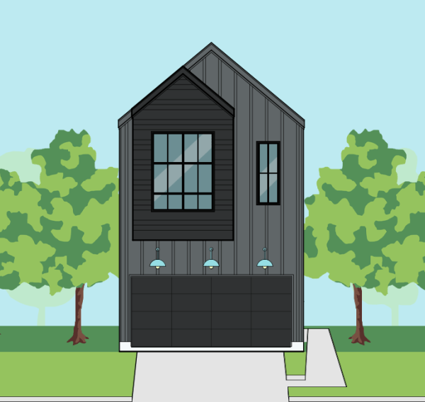 Two Story Townhome Plan E9174 A1.1