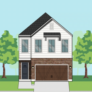 Two Story Townhome Plan E9228 A1