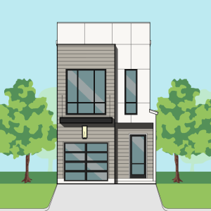 Two Story Townhome Plan E9243