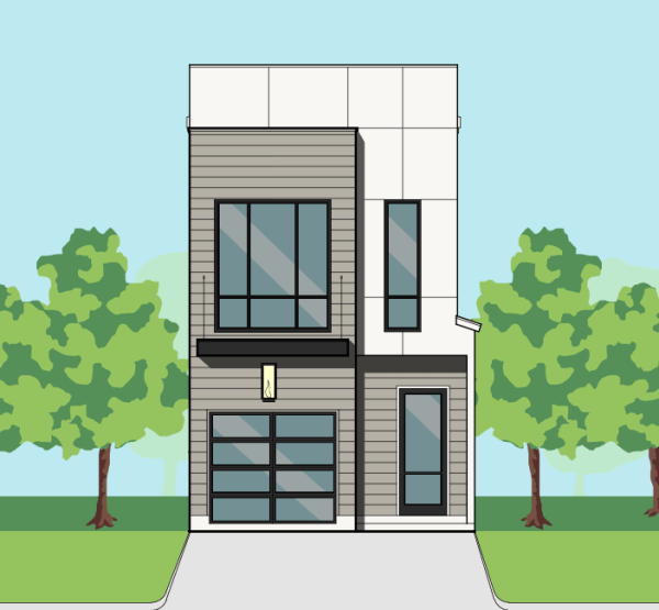 Two Story Townhome Plan E9243