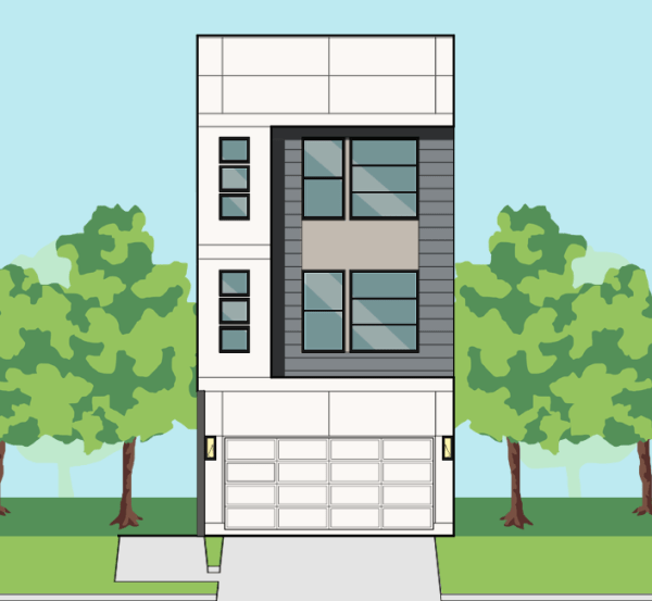Three Story Townhome Plan F2151 A2.1