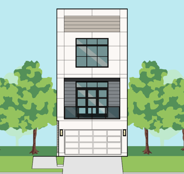 Three Story Townhome Plan F2151 B