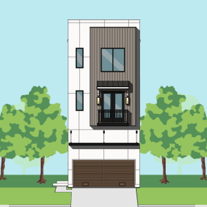 Three Story Townhome Plan F2179 A1.1