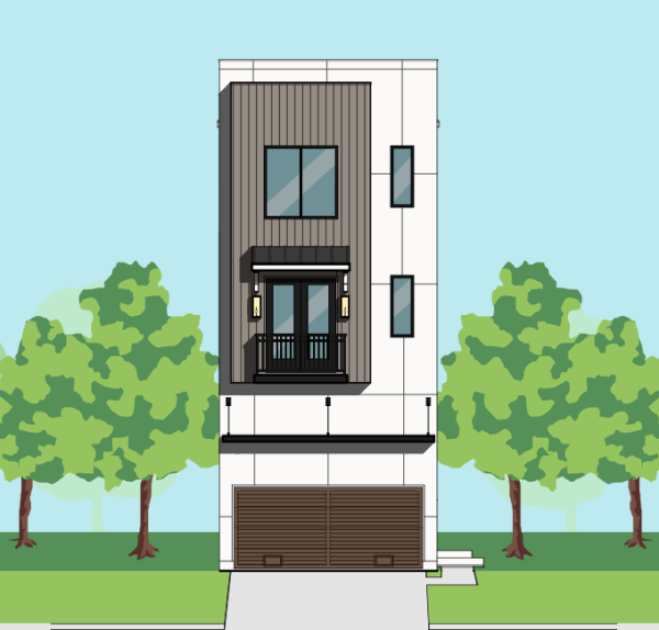 Three Story Townhome Plan F2179 A1.1