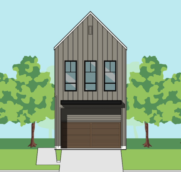Two Story Townhome Plan F3019 A1.1