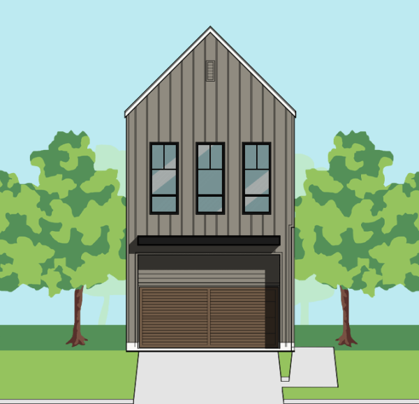 Two Story Townhome Plan F3019 A1.1