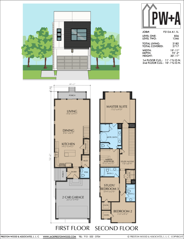 Two Story Home Plan F3134 A1.1