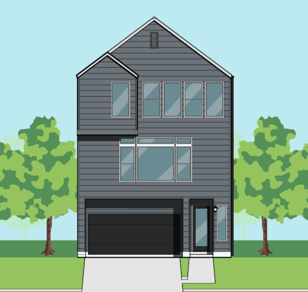 Three Story Townhome Plan F1203 A1.1