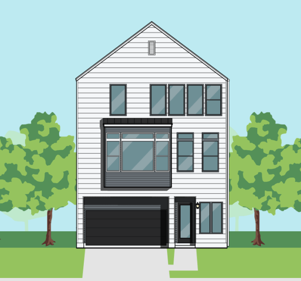 Three Story Townhome Plan F1203 B1.1