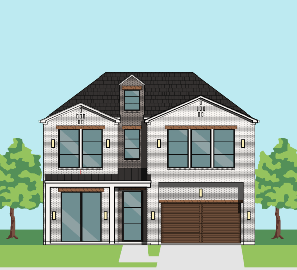 Two Story Urban Home Plan F1241