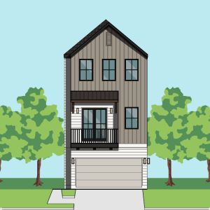 Three Story Townhome Plan F1273 B1.1
