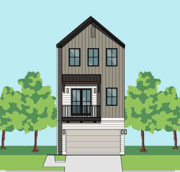 Three Story Townhome Plan F1273 B1.1