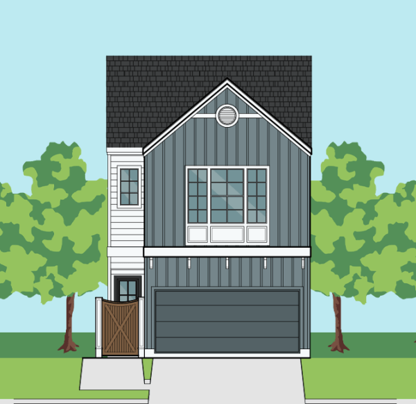 Two Story Townhome Plan F2055 A1