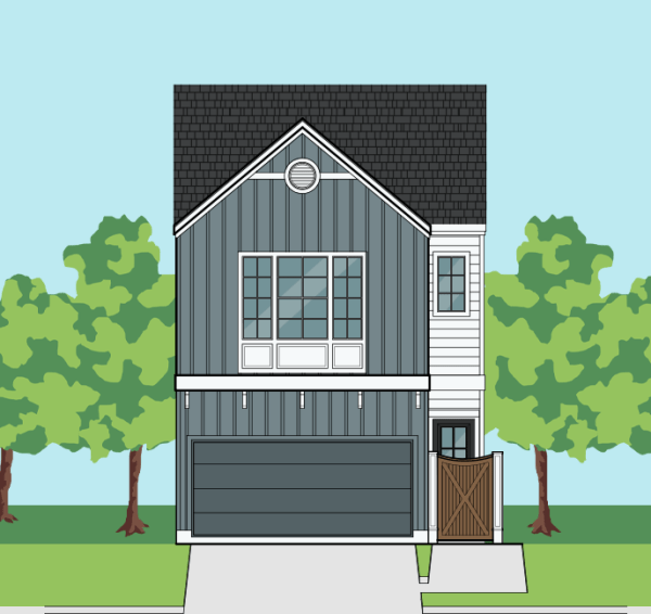 Two Story Townhome Plan F2055 A1