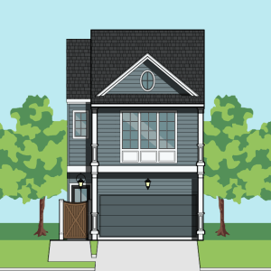 Two Story Townhome Plan F2055 A2