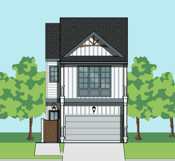 Two Story Townhome Plan F2055 A2