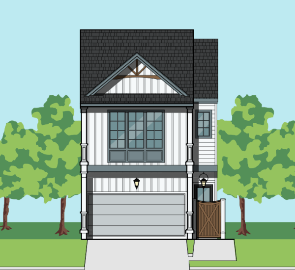 Two Story Townhome Plan F2055 A2