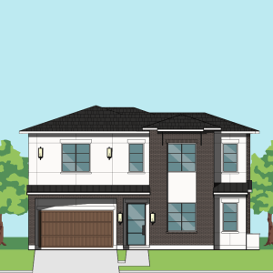 Two Story Urban Home Plan F2111