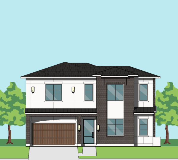 Two Story Urban Home Plan F2111